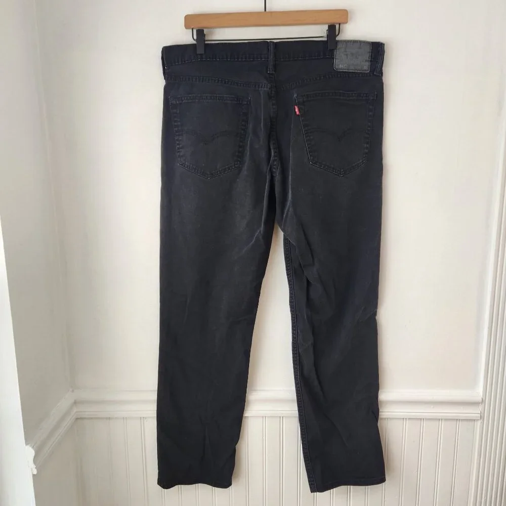 Levi's 541 Athletic Stretch Black Jeans Straight Leg Men's 37x32